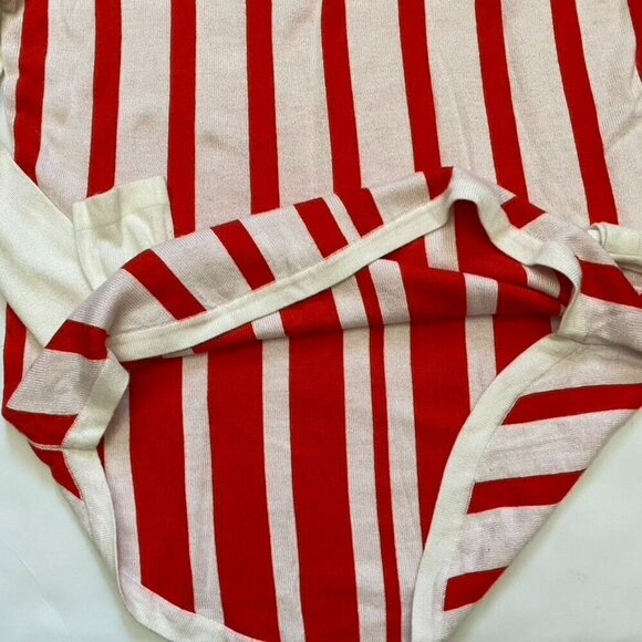 Trouve Red White Mix Stripe Jacquard Sweater Size XS Relaxed NWT Holiday. B5 - Picture 9 of 9